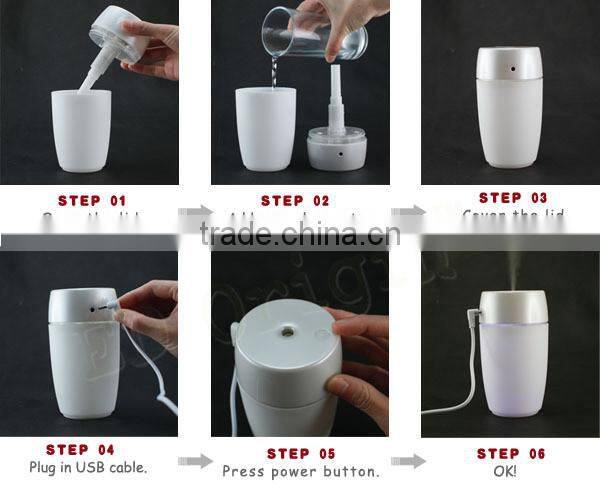 Air Humidifier Cold Evaporation / Mini Humidifier Bottle / Candle Air Humidifier