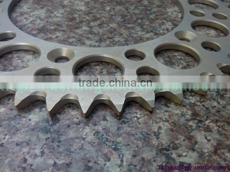 Titanium Motor Bike Chain ring Customized Titanium Motor Bicycle Chain Ring High Quality Titanium Motorbike bicycle chain-ring