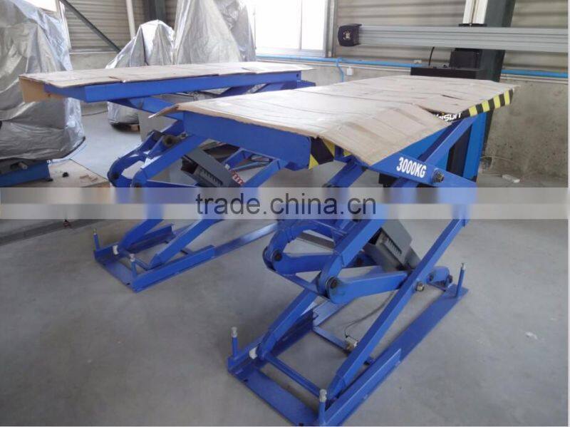 in ground scissor lift platform for cars