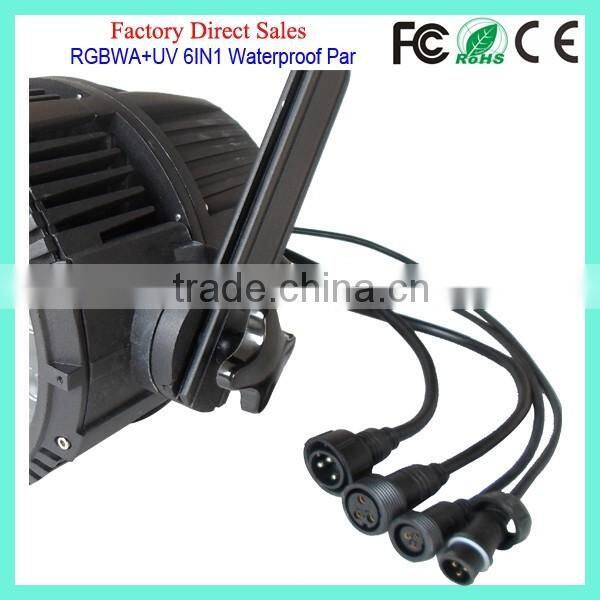 18*18Watt Blizzard Light DMX Wash Tough Par Hexa IP65 Rated 18*18W RGBWAUV 6IN1 Outdoor Rainproof Waterproof LED Par Can Light