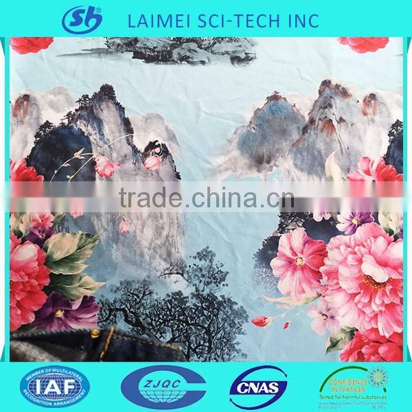 Custom digital print modal woven fabric for bed sheet made in china