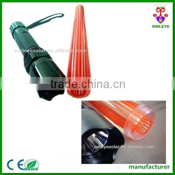rechargeable led flares light/Multi-function led baton/Self-defense flashlight