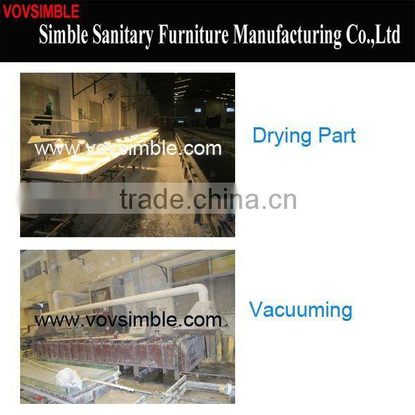 SGS approval Modified acrylic solid surface slab for bathroom/kitchen/vanity