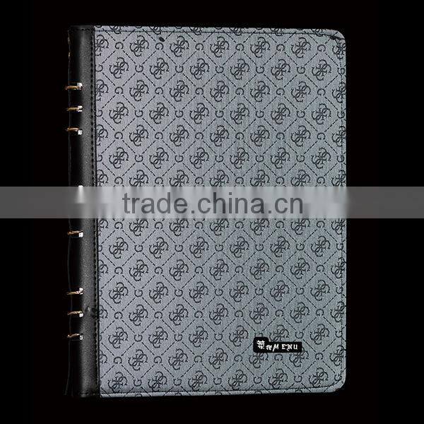 Leather ring bind hotel restaurant supplies menu cover 2014