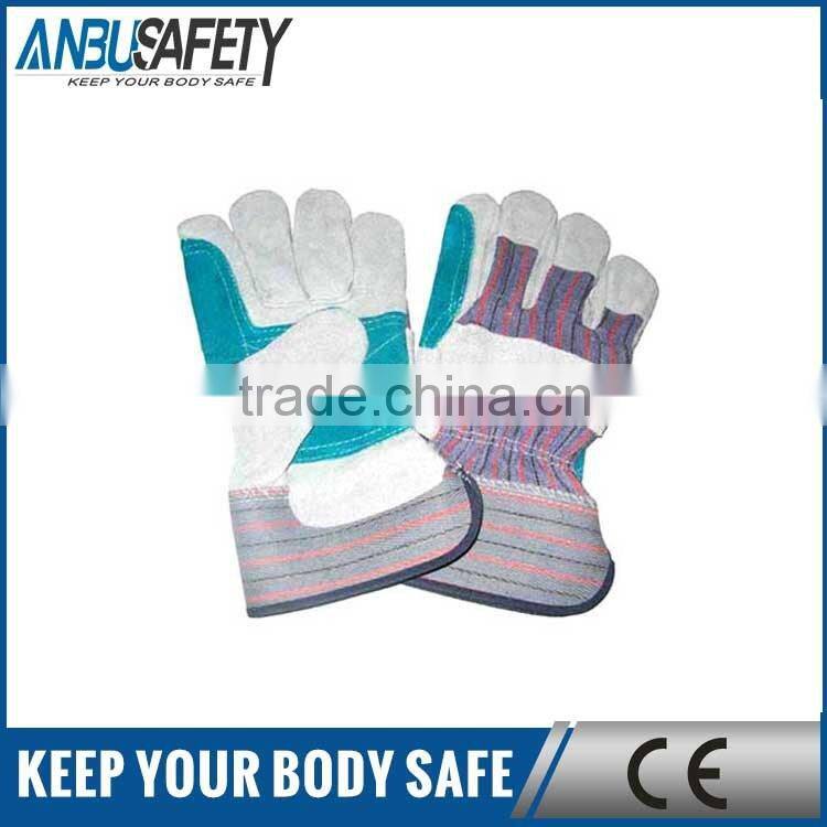 pasted cuff rugged leather gloves for metal workers