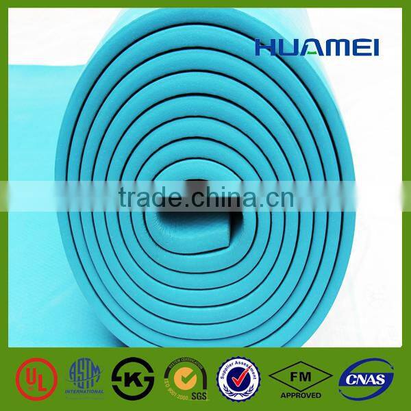 Low temperature rubber foam insulation sheet