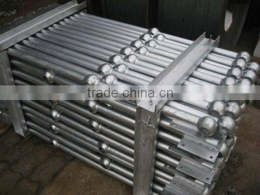 Galvanized ball joint handrail stanchions