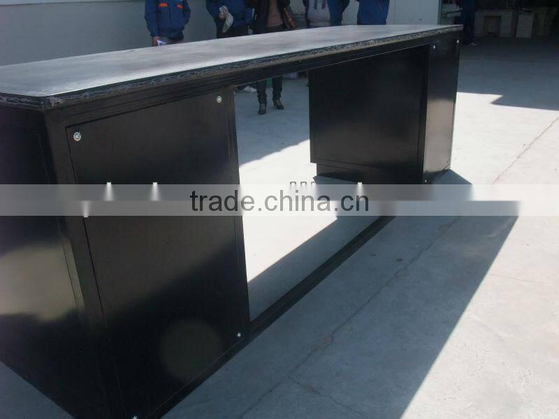 Metal single slide with drawers W2850mm*D800mm*H950mm work bench