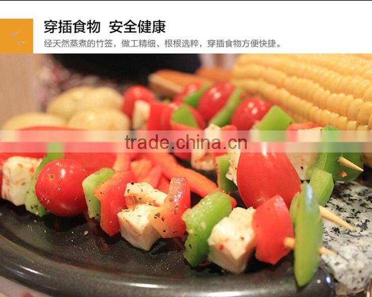 HY Factory Wholesale Natural BBQ Use 4.0mm*40cm bamboo skewers or bamboo sticks