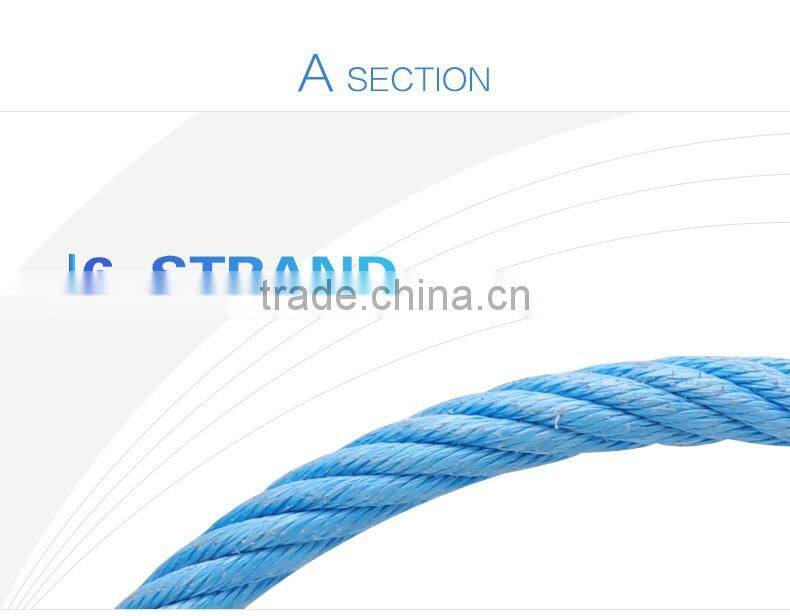 high tenacity long life 3-ply combined steel rope