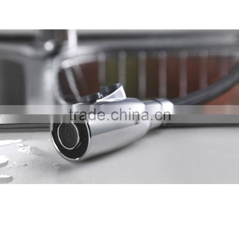 New Style Deck Mounted Retractable Pull Out Kitchen Sink Mixer Faucet
