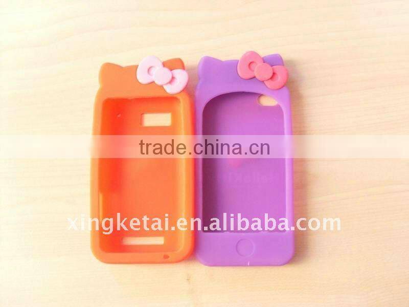 Colorfull silicone mobile phone case for iphone 4