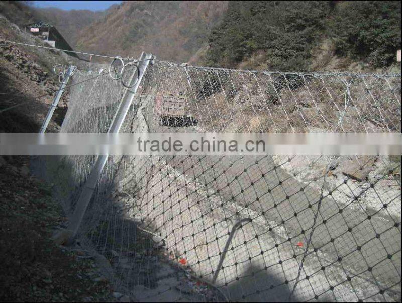 Rockfall Barriers Rockfall Attenuator System SNS protective mesh