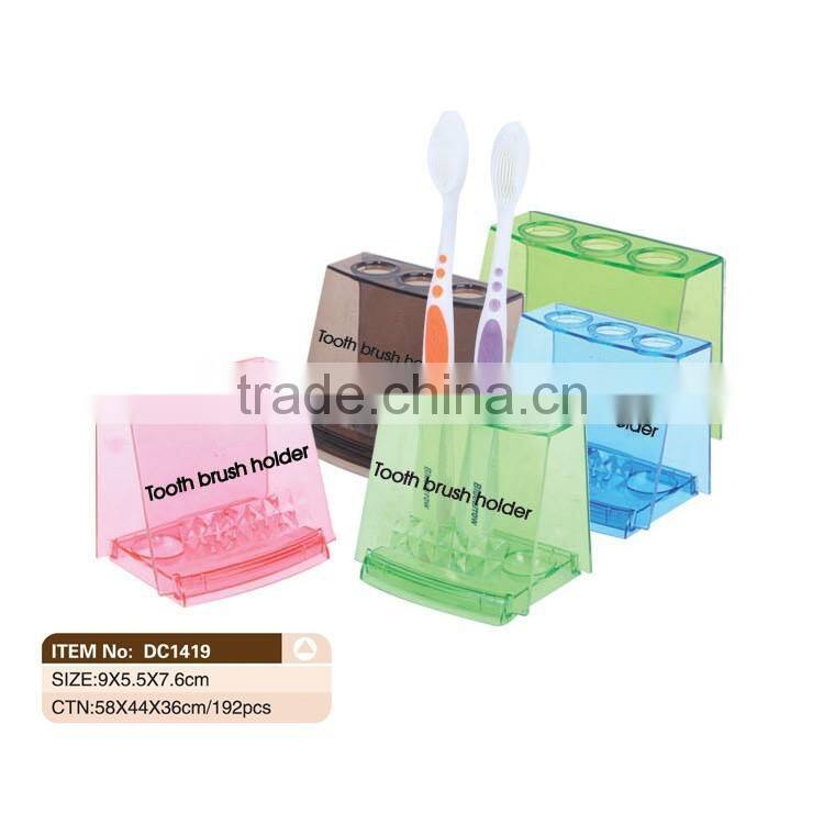 Clear Acylic Plastic Toothbrush Holder