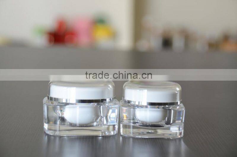 Acrylic cream jar/plastic cream jar/cosmetic cream jar/