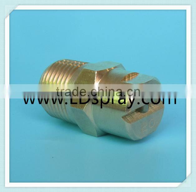Common metal brass flat fan spray jet water nozzles