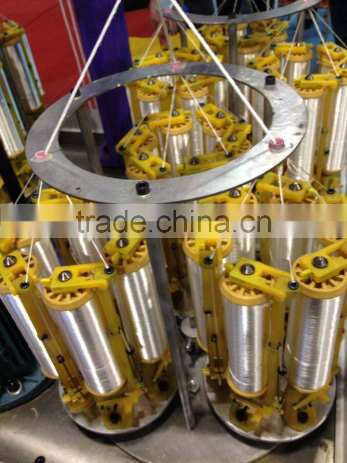 Three strands twisted rope braiding lace making machine