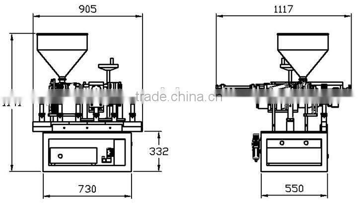 NF-20B Semi Automatic Aluminum Plastic Tube Filling Sealing Machine, Manual Tube Filler