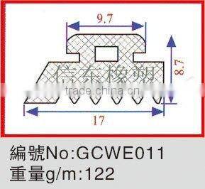 Glass Edge EPDM Heat Resistant Sealing Strips