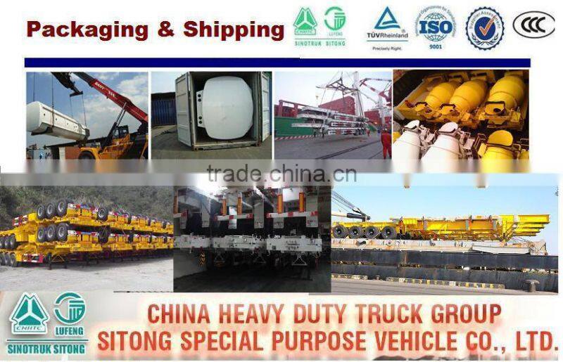 Best selling 3 axle wood transportation truck price for slaes with CCC ISO SGS TUV