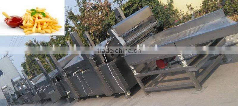 French fries processing line