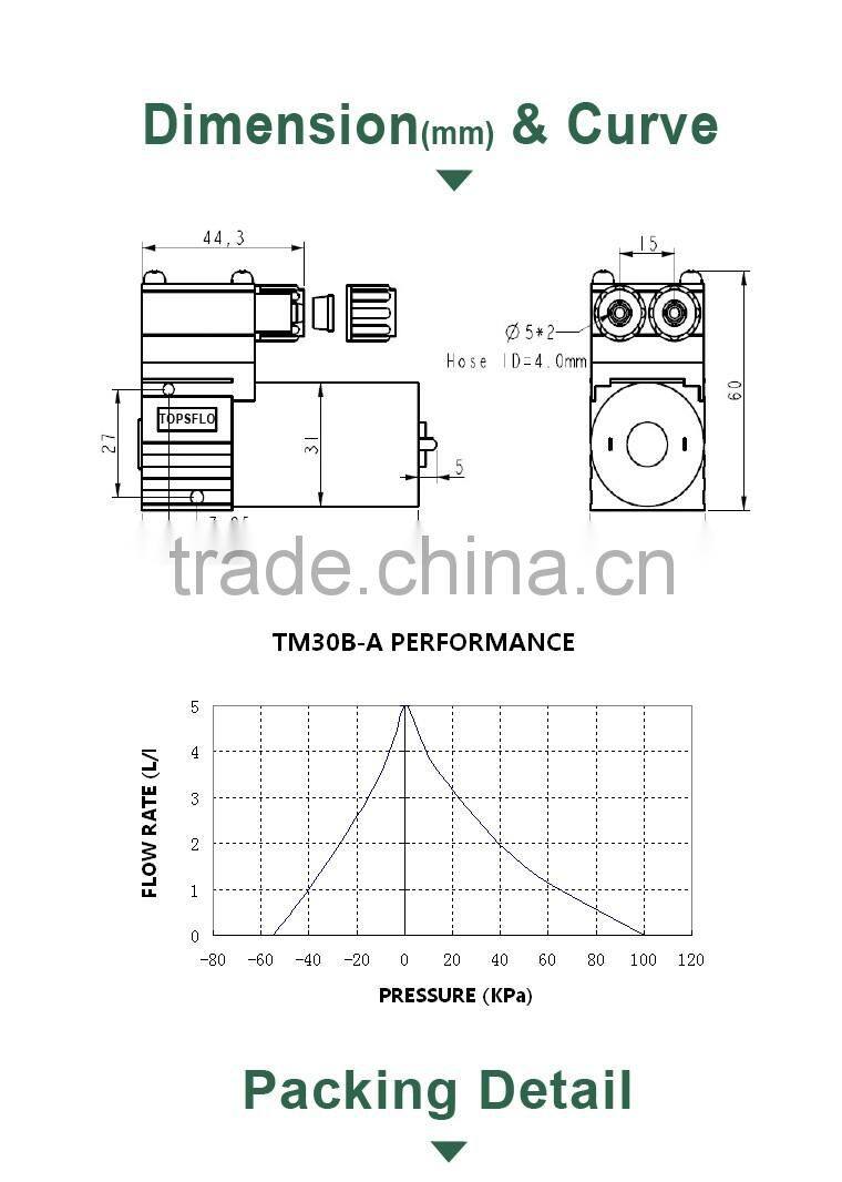 Micro Air Pump 12V (DC brush motor)