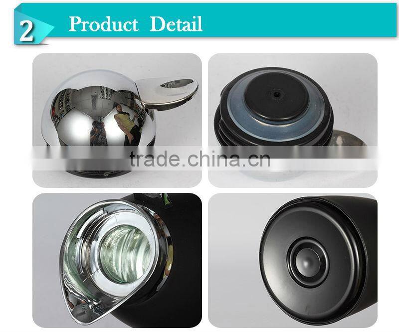 2014Elegant glass inner vacuum thermal cooler travel flask,coffee jug(JGCD-SP)