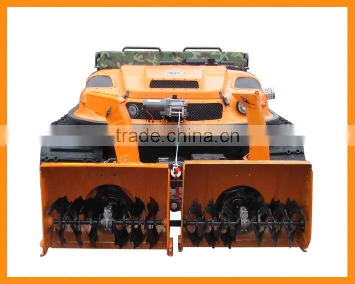 XBH 8x8-2 Amphibious vehicle with forklift reversible Snow Plough Shovel snow special car Snow Cleaning Vehicle