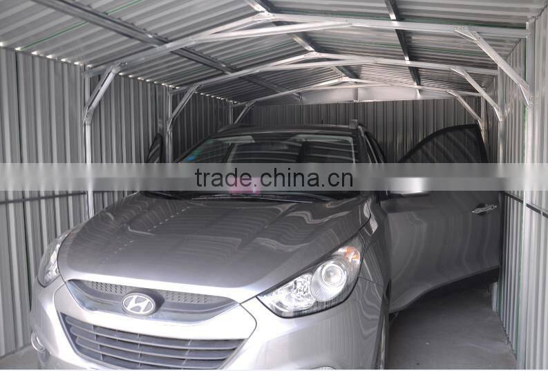 Automatic galvanized steel car parking shed design
