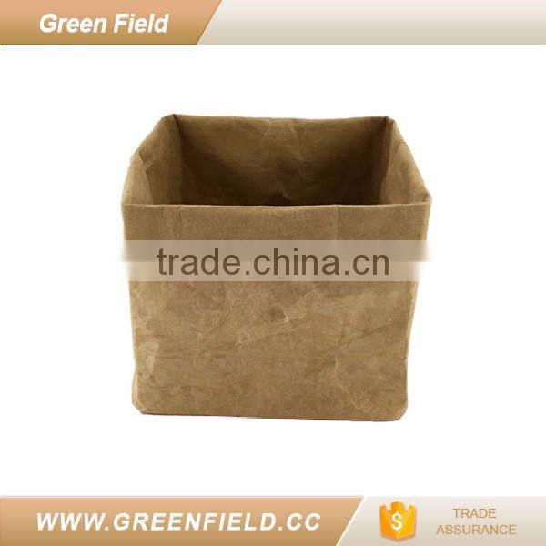 washable paper and tyvek foldable storage sack basket 2017 new items