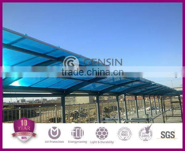 Haining UV blocking 6mm Polycarbonate Hollow Sheet
