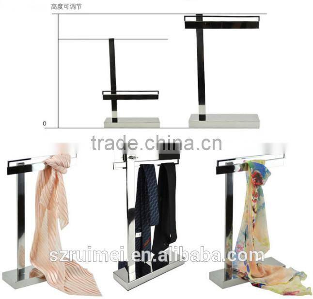 Table-top fashionable adjustable tie stand display