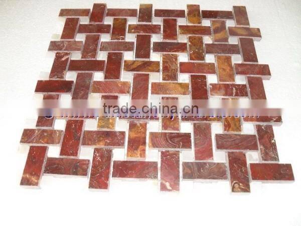 2017 new arrival MULTI RED ONYX MOSAIC TILES COLLECTIONS