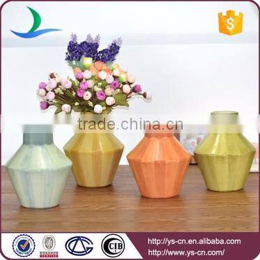 Colorful hand-painted line home decoration ceramic flower vase