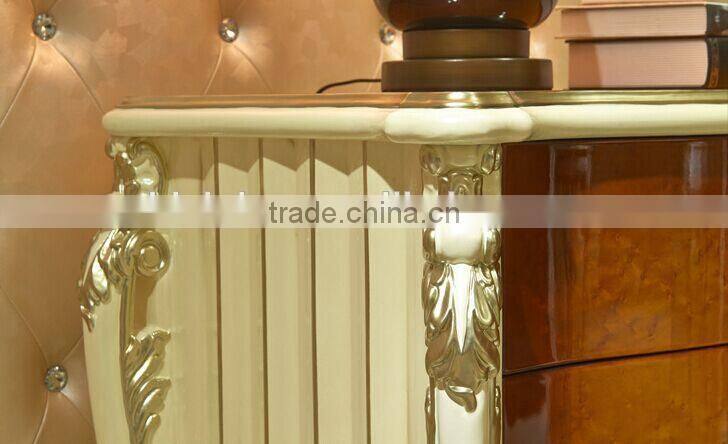 European Style Luxury Chest of Drawers, Parquet Pattern Wooden Cabinet, Living Room Cabinet with Drawers (BF01-ML044)