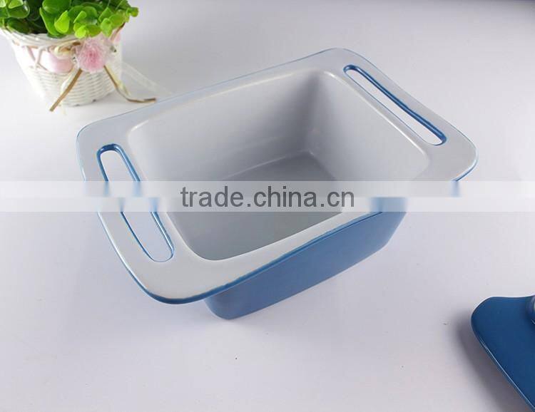 China suppliers customized ceramic cookware casserole carrier