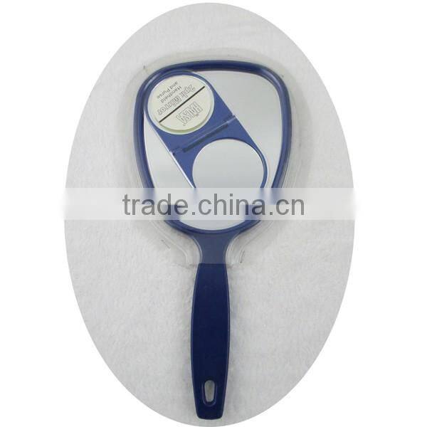 Two pcs of hand held mirror with double clamshell of mirror for beauty