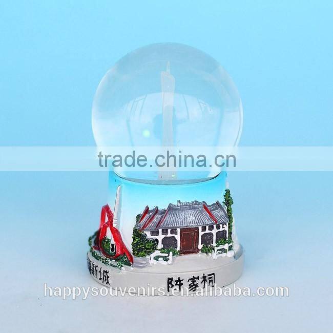 China Tower Led Souvenir Snow Globe For Sale