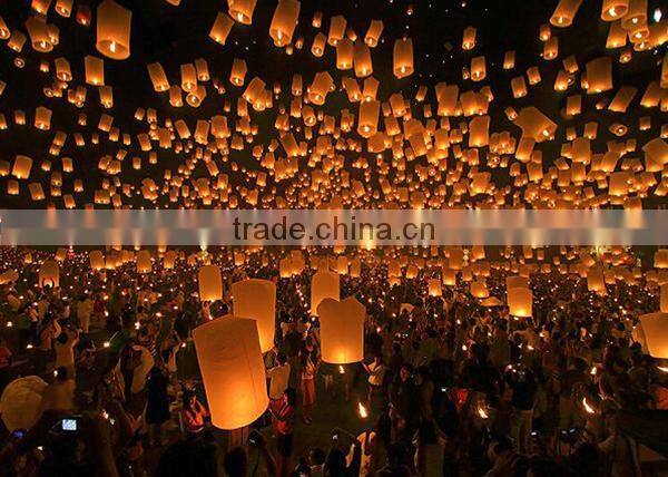 2015 Cheap wholesale ECO-friendly chinese paper flying sky lantern for christmas