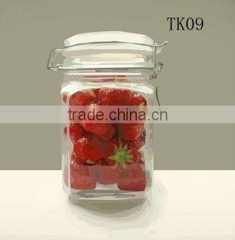 2016 zibo decorative clear glass food container / miniature glass bottles