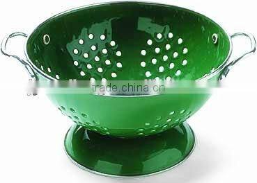 Home kitchen multifunctional metal colander vegetable fruit drain basket
