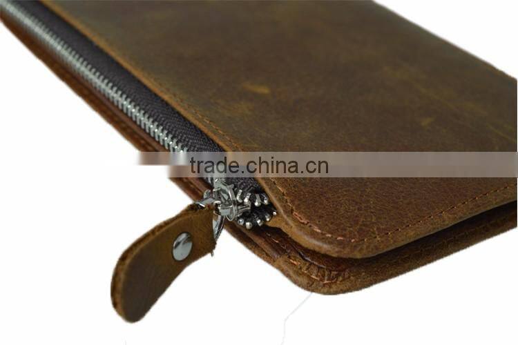 Tianhooo Long Wallet Slim Genuine Leather Credit Card Holder with RFID Blocking