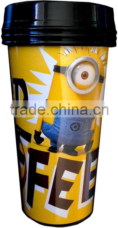 Tumbler with changeable paper