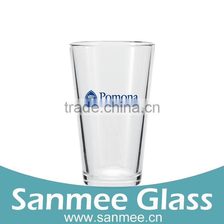 Wholesale Promotion Gift Glass Cup Round Bottom Custom Pint Glass