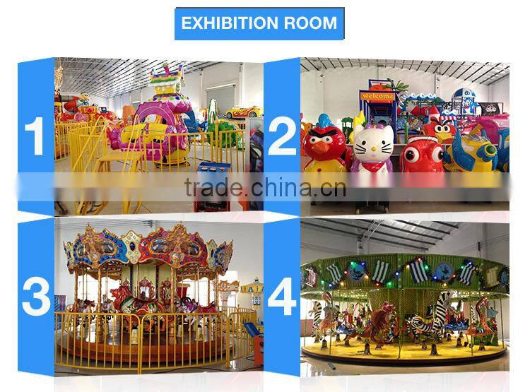 Fairground Games Outdoor Amusement Ride Equipment 18 Seats Small Carousel LT-7016
