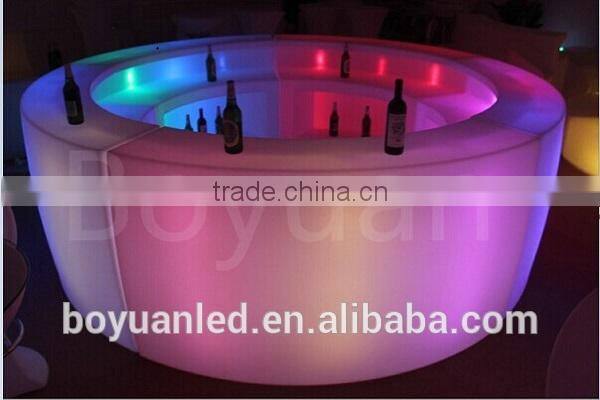 Outdor Party Used Waterproof LED Illuminated Bar furniture Set counter