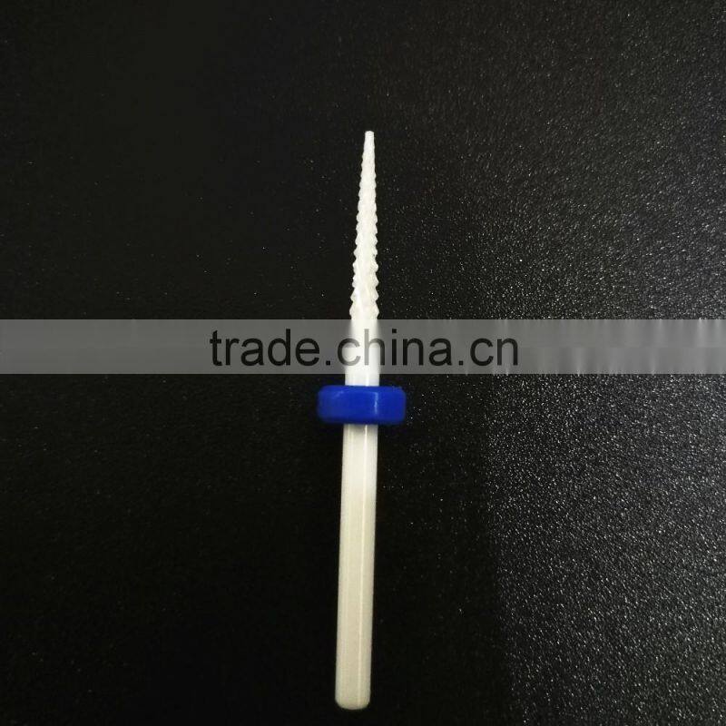 Medium Tapered Ceramic Nail Drill Bits for Nail Drill Machine(Shank Dia: 3/32'')