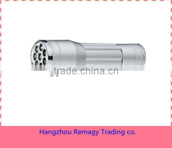 outdoor mini aluminium 8 led emergency flashlights / torch light