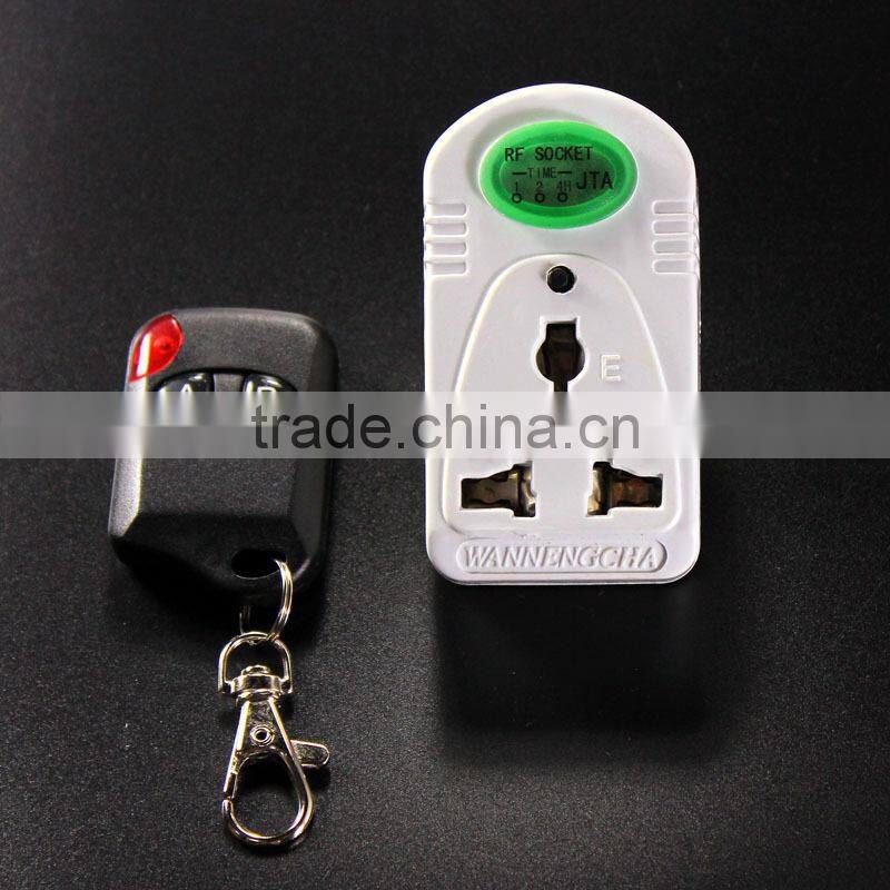 Three way wireless remote control socket