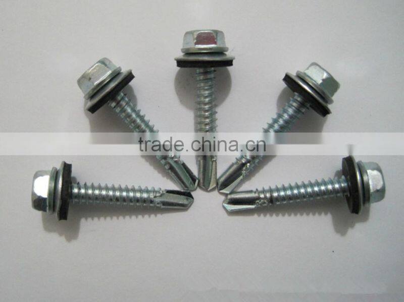 Carbon steel hexagon head self drilling screws fastener in guangzhou